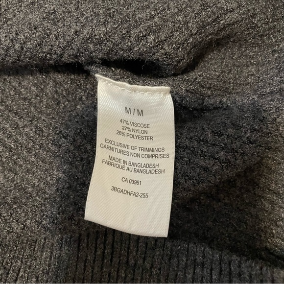 Denver Hayes Cozy Waffle Knit Fitted Crewneck Pullover Sweater Grey Size Medium - Picture 3 of 6